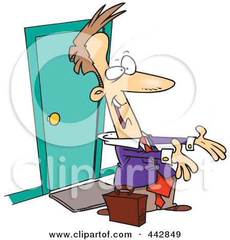 450x470 Arriving At Home Clipart