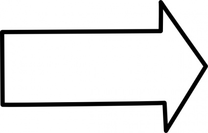 425x272 Black And White Clipart Arrow
