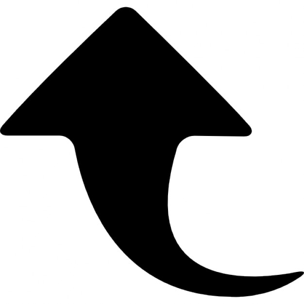 626x626 Curve Arrow Pointing Up Icons Free Download