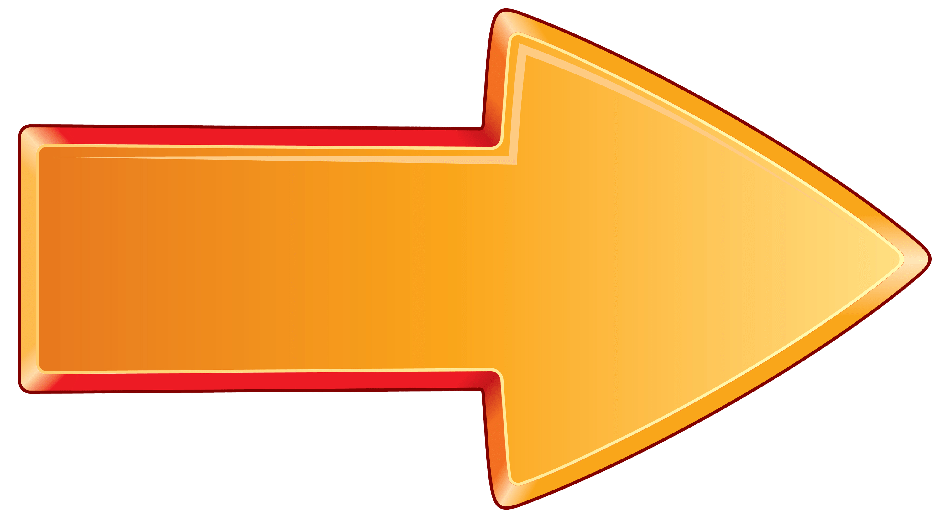 3000x1687 Arrow Bold Orange Right Transparent Png