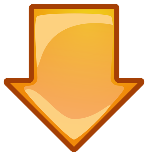 473x500 Orange Arrow Pointing Down Vector Clip Art Public Domain Vectors