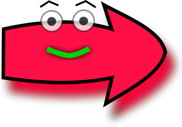 600x421 Cartoon Arrow Clipart