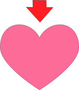 268x304 Arrow And Heart Clip Art