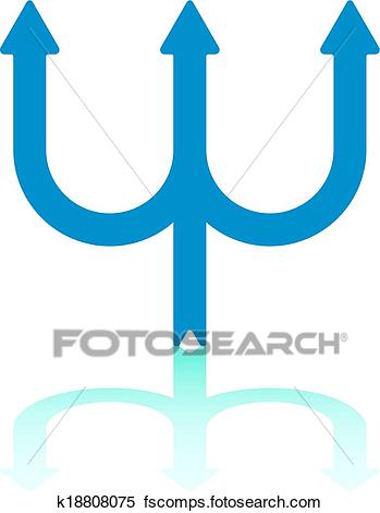 349x470 Clipart Of Trident Arrow K18808075