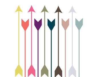 340x270 Feathered Arrow Clipart