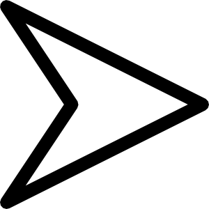 300x300 Plain Right Arrow Head Clip Art