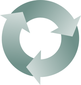 282x298 Circular Recycle Arrows Clip Art