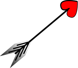 299x261 Clip Art Half Cupid Arrows Clipart