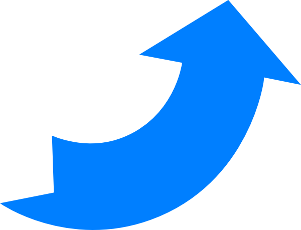 600x459 Curved Arrow Clip Art