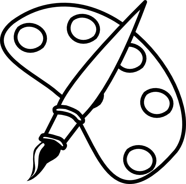 600x591 Paint Pallet Clip Art