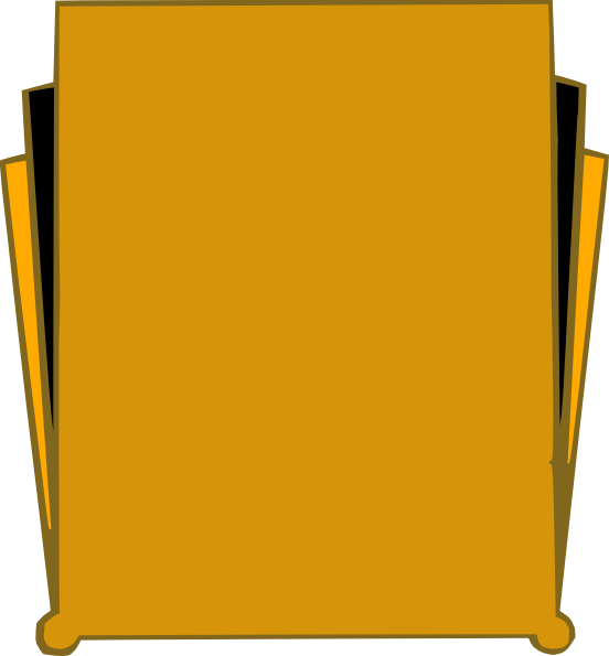 552x595 Gold Art Deco Clip Art