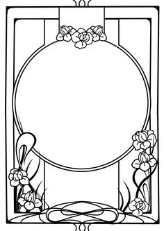 236x333 Lines Clipart Art Nouveau