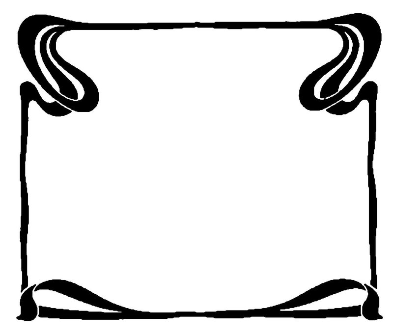 800x684 Art Deco Borders Clipart