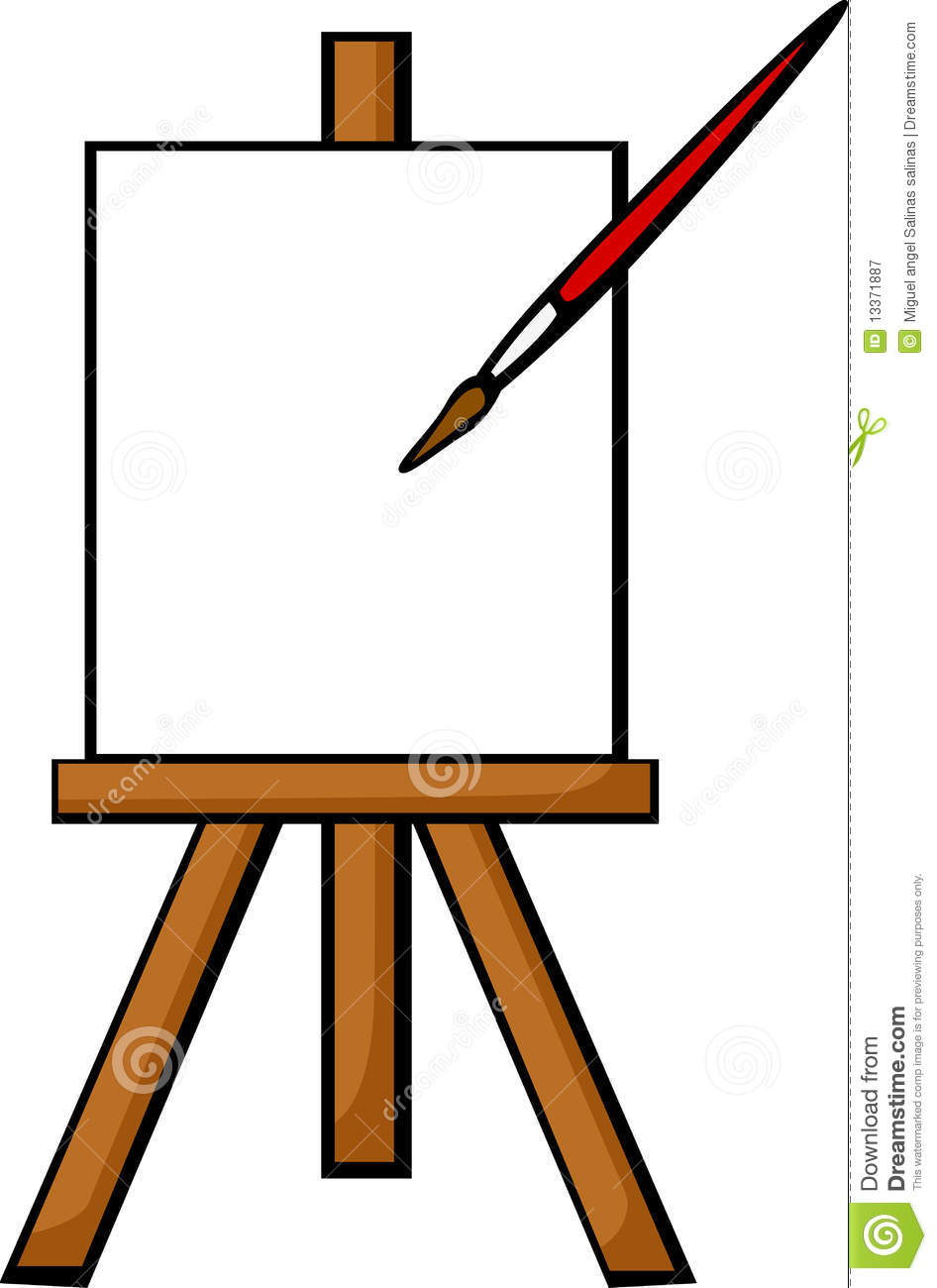 946x1300 Artist Easel Clipart