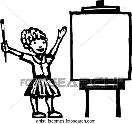 450x422 Clip Art Of Artist Artist