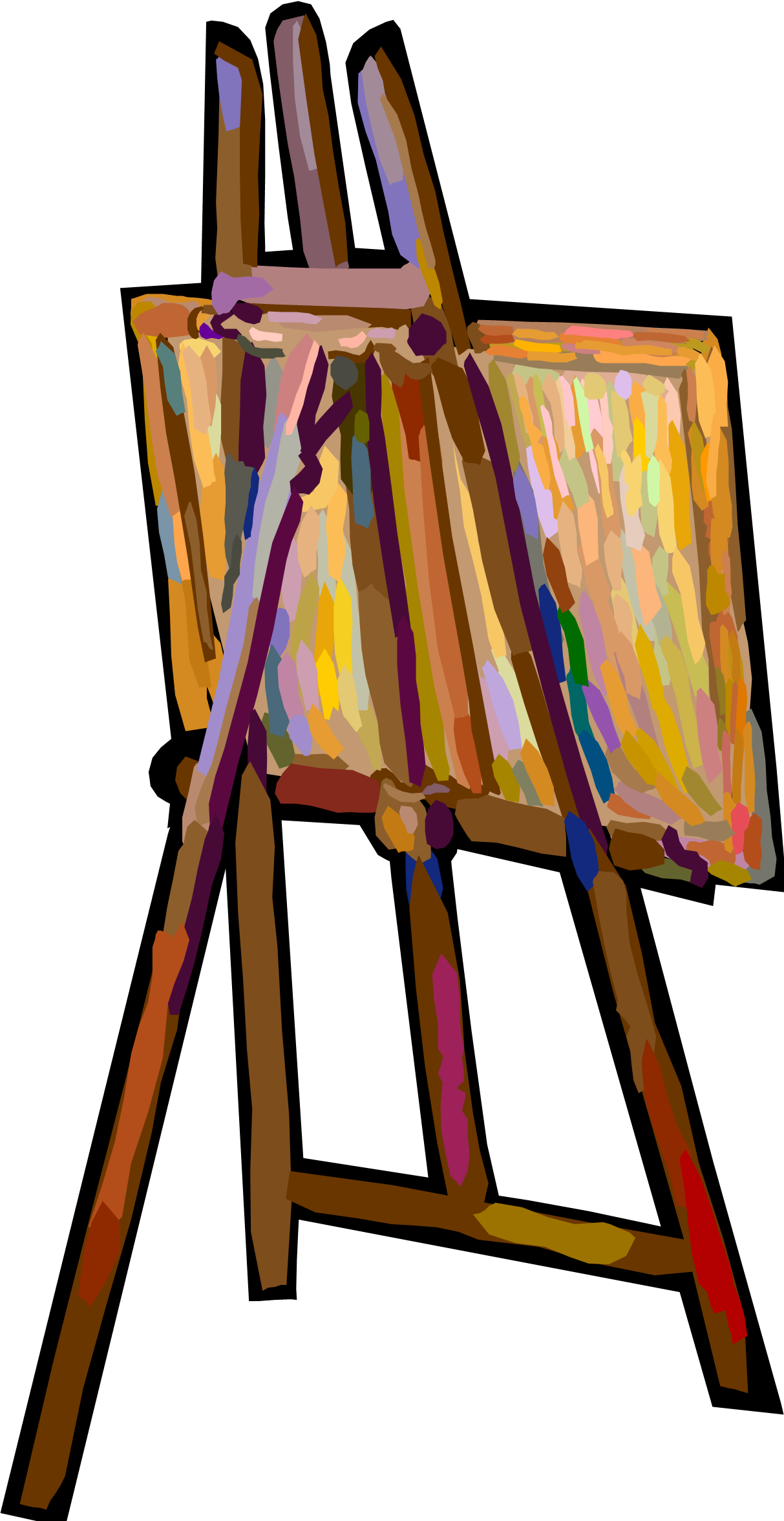 1213x2352 Exhibit Clipart Easel