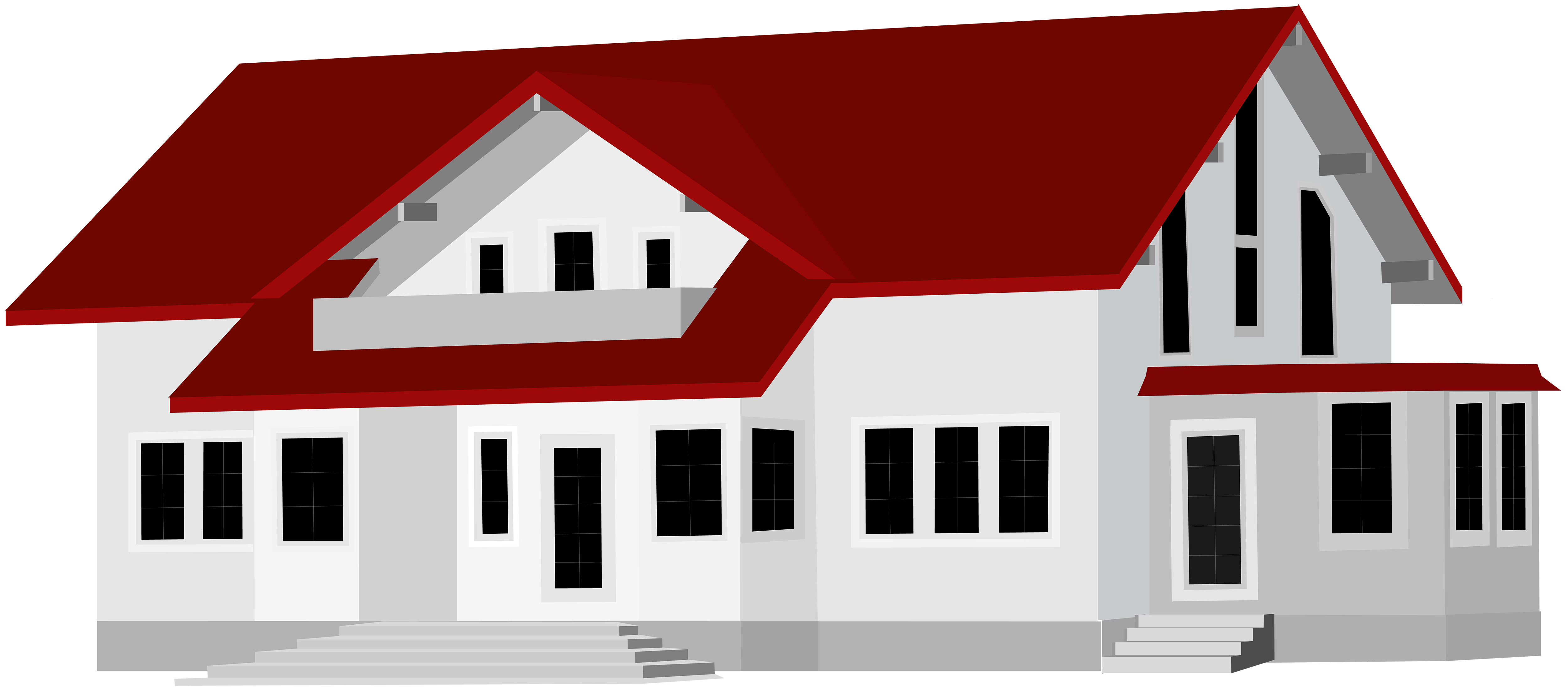5000x2211 Large House Png Clip Art