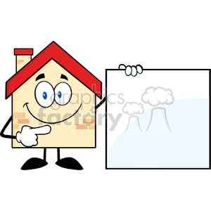 300x300 Royalty Free 6464 Royalty Free Clip Art House Cartoon Mascot