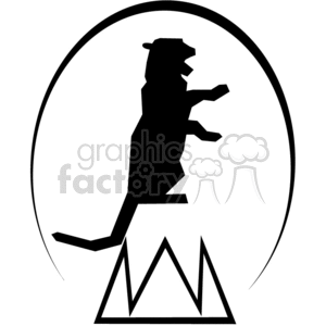 300x300 Royalty Free Circus Tiger Show 374768 Vector Clip Art Image