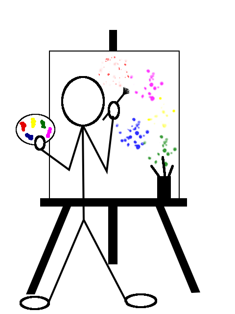 480x640 Stick Figure Artist By Viktoria Lyn