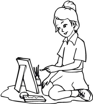 300x337 Playground Coloring Pages Clipart Panda