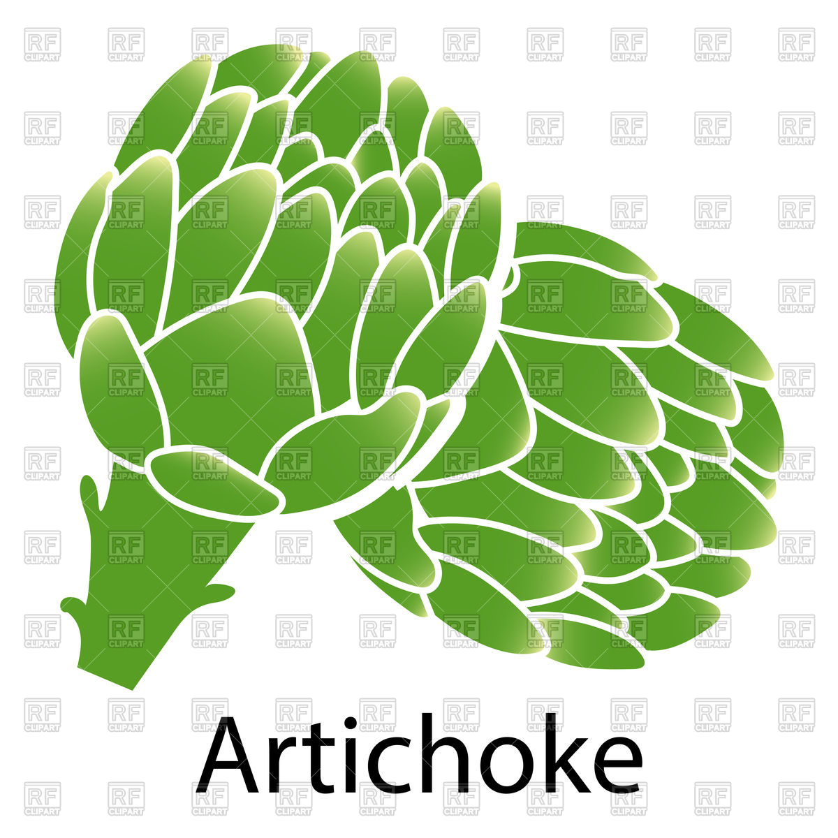 1200x1200 Artichoke Royalty Free Vector Clip Art Image