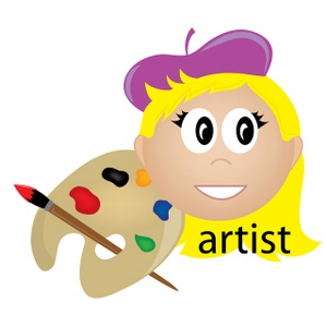 300x300 Artist Clipart Image