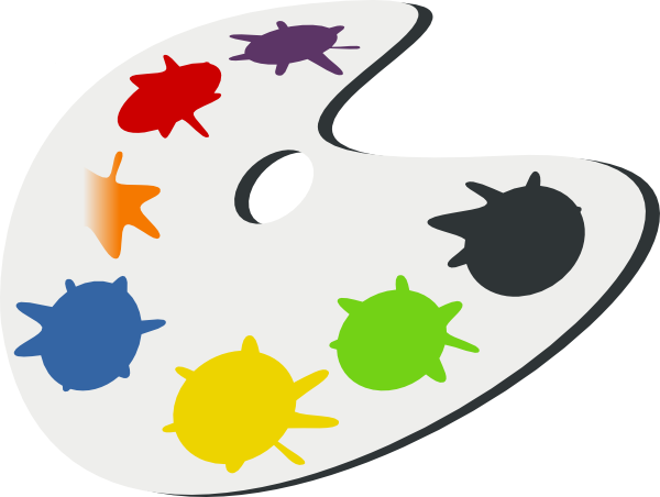 600x452 Clip Art Artist Palette