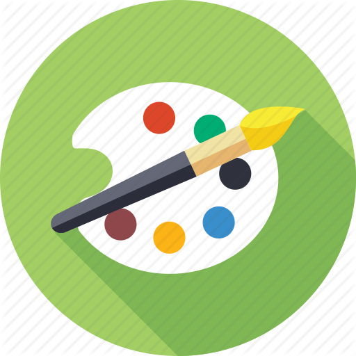 512x512 Artist, Brush, Bucket, Color Bucket, Color Palette, Painting