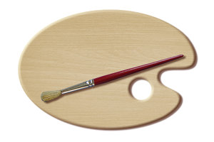 300x200 Artist Paint Palette Clipart Panda