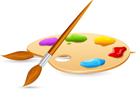 473x312 Brush Clipart Art Pallet
