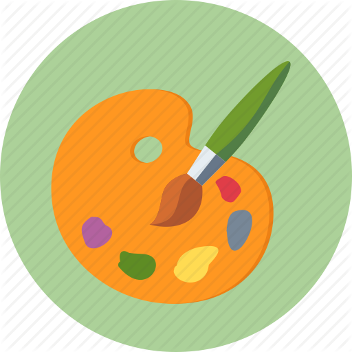 512x512 Art, Colors, Design, Paint Brush, Palette Icon Icon Search Engine
