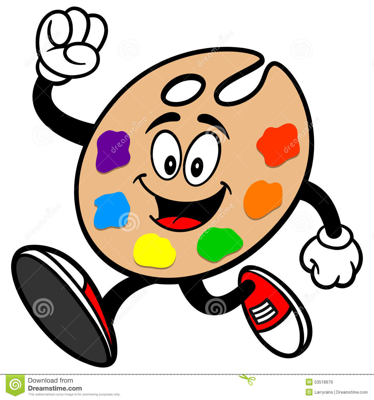 1300x1390 Palette Clipart Cartoon