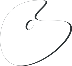 298x276 Artist Paint Palette Clipart