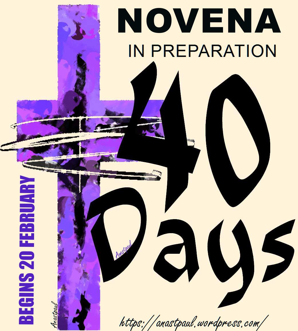 1041x1157 Announcing A Novena In Preparation For Lent Ash Wednesday Is