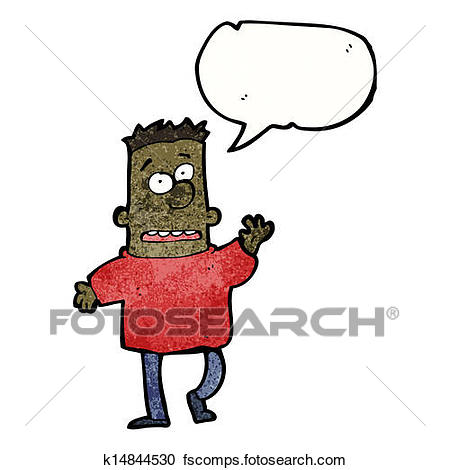 450x470 Clipart Of Cartoon Nervous Man Asking Question K14844530