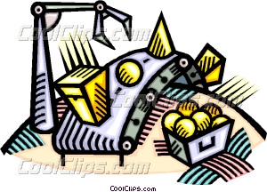 300x216 Automated Assembly Line Vector Clip Art