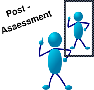 300x288 Blue Stick Man Post Assessment Clip Art