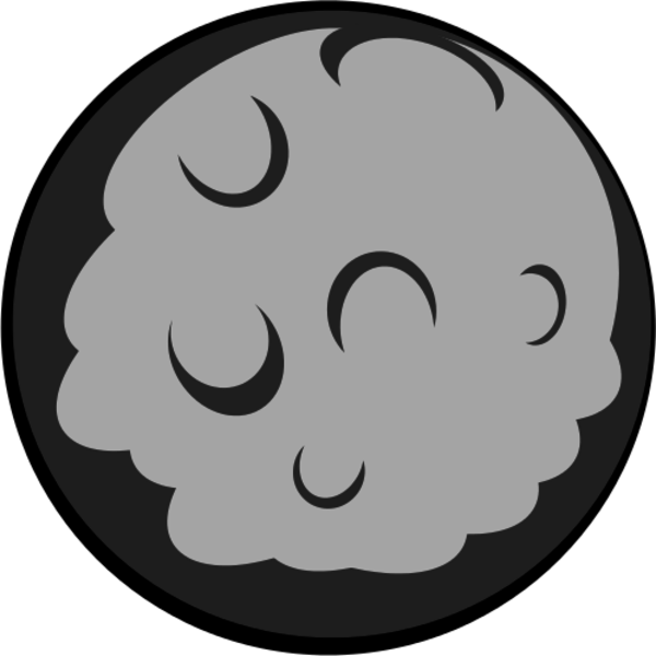 600x600 Asteroid Clipart Vector