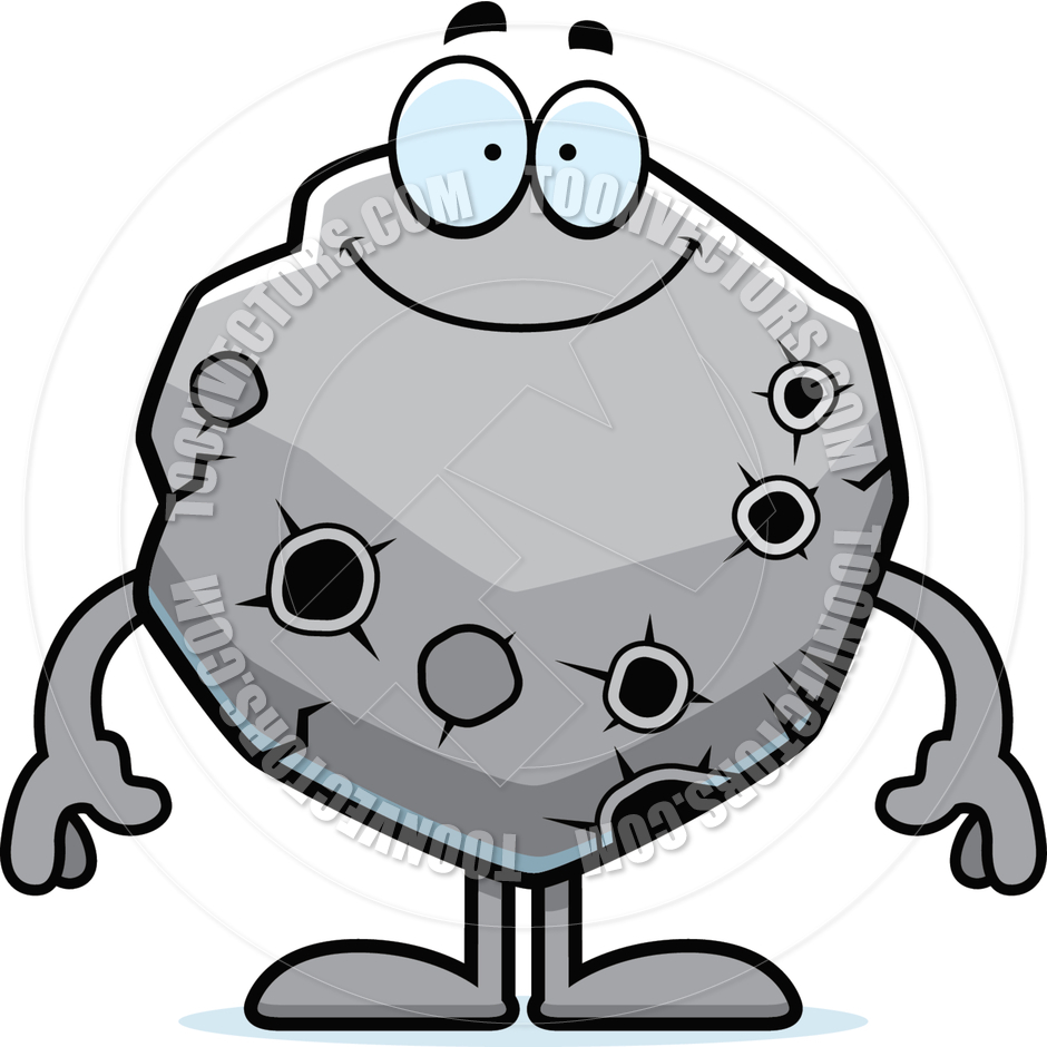 940x940 Happy Cartoon Asteroid By Cory Thoman Toon Vectors Eps
