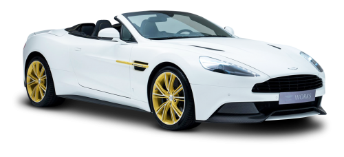 500x228 Aston Martin White Car Png Image