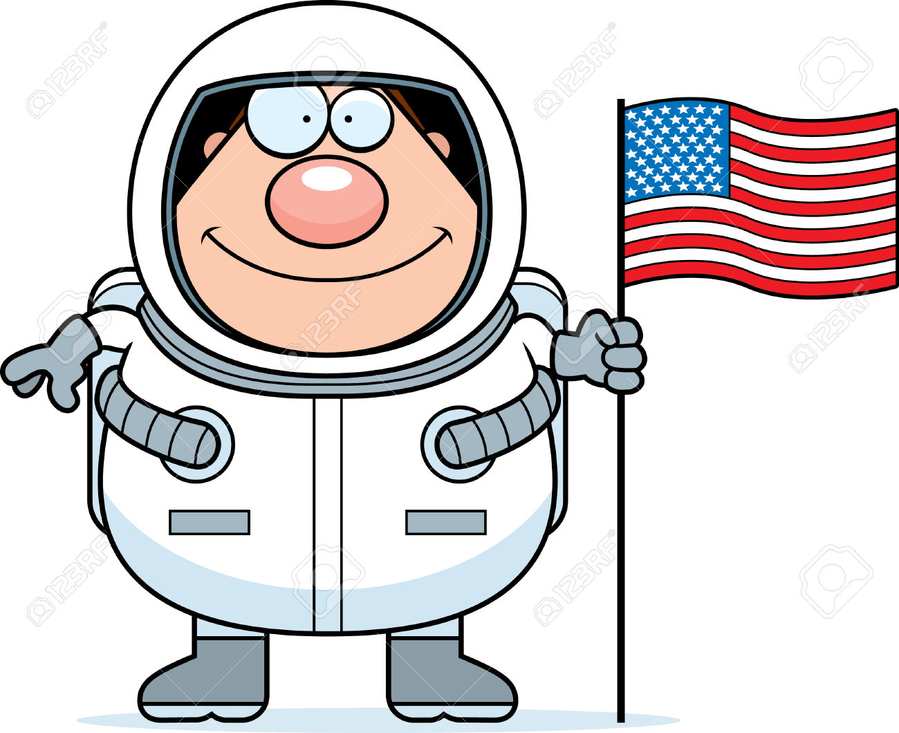 1300x1060 Flag Clipart Astronaut