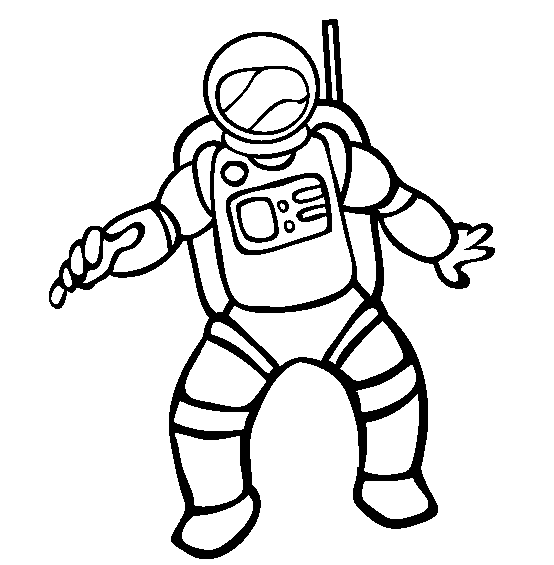 Astronaut Clipart Black And White | Free download on ClipArtMag