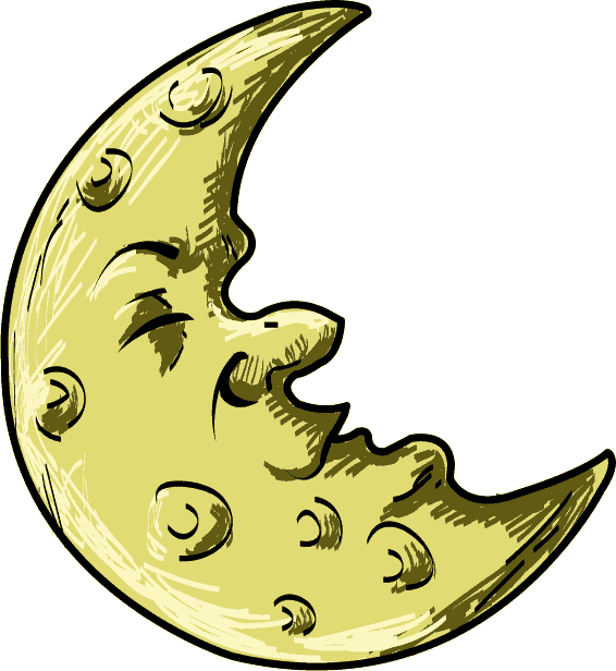 566x616 Free Clip Art Science Astronomy Crescent Cartoon Moon