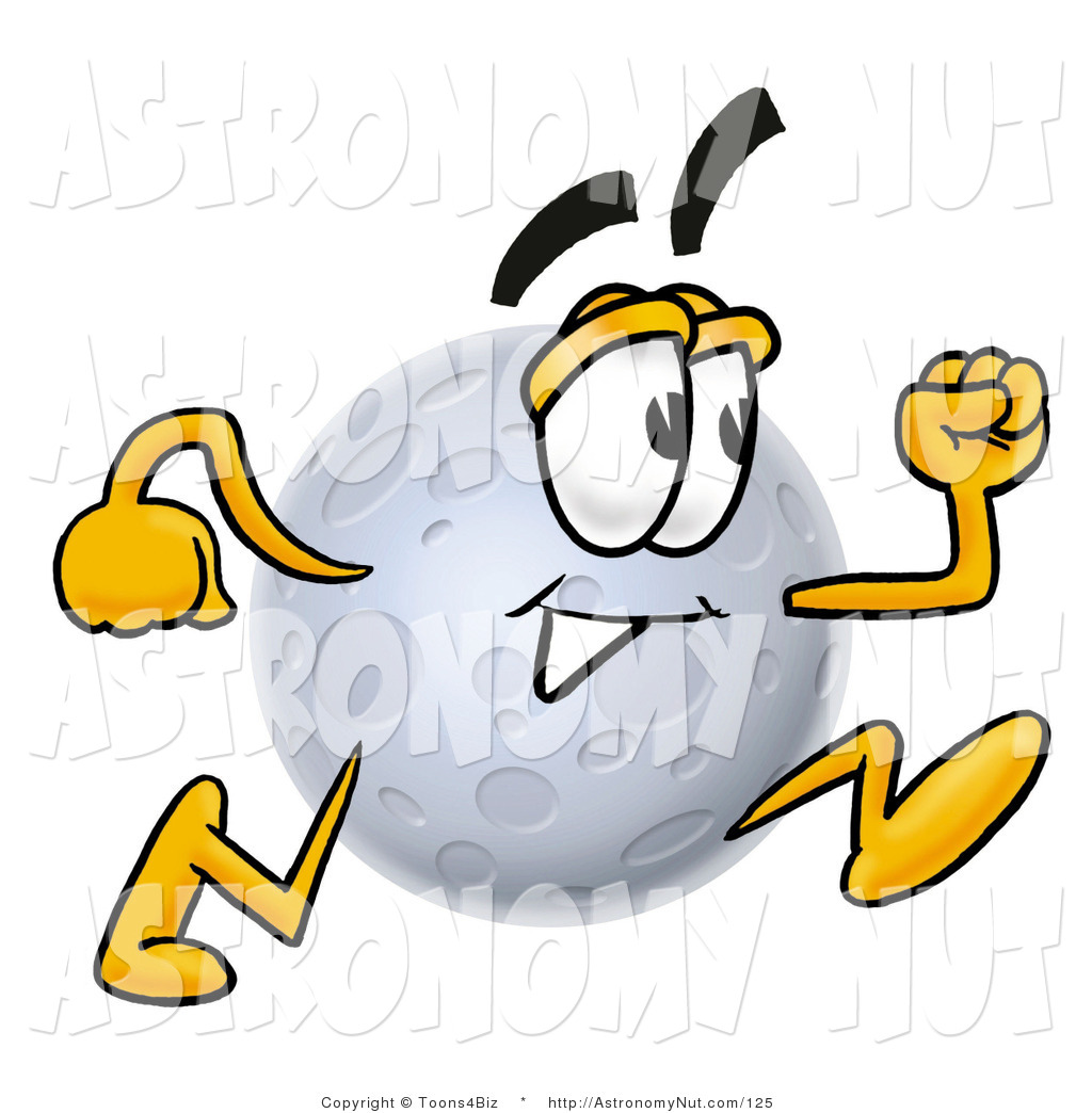 1024x1044 Clipart Of A Smiling Moon Mascot Cartoon Character Running By