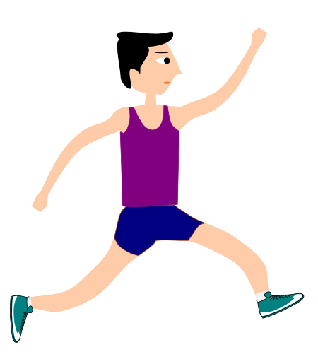 450x515 Free Athlete Clip Art