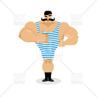 400x400 Retro Athlete Royalty Free Vector Clip Art Image