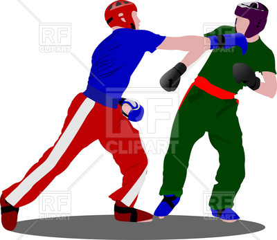 400x347 Kickboxing Fight