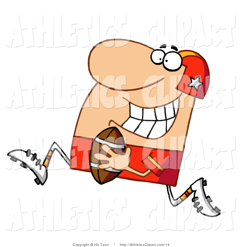 1024x1044 Athletics Clipart Clip Art Of A Football Player Royalty Free By