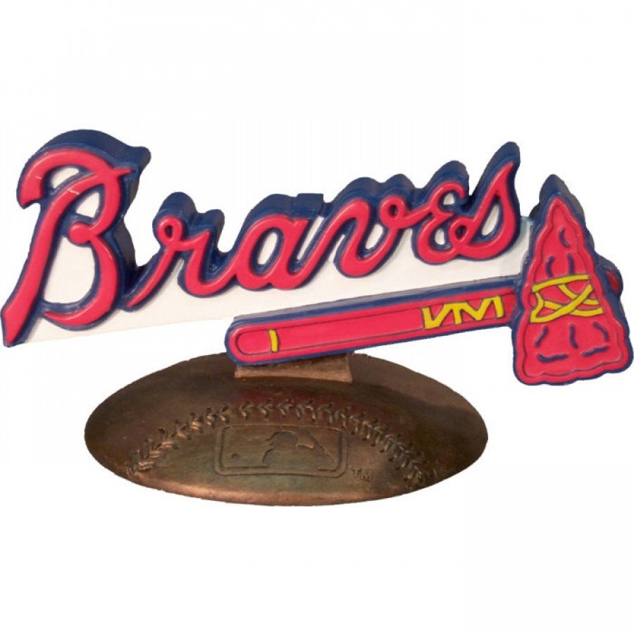 900x900 The Memory Company Atlanta Braves 3d Logo Figurine